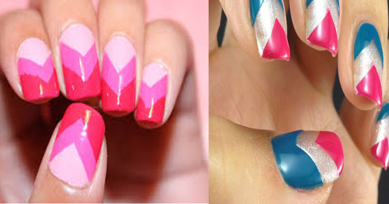 Chevron Nail Art Designs