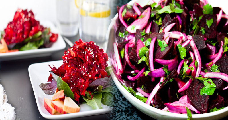 Simple Steamed Indian Beet Salad