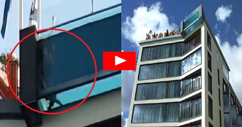 Couple Caught Having Sex In Glass Swimming Pool On Hotel Roof Video