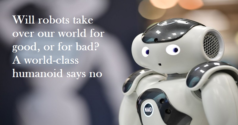 Will robots take our world for good, or for bad? A humanoid says 'NO'! | DH News, DH NEWS, Latest News, NEWS, Technology, International, Business , YouTube page,