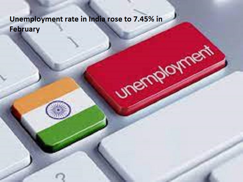 India's Unemployment rate rose to 7.45% in Feb: CMIE_50.1